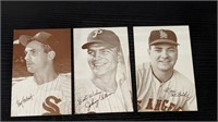 3 1947 66 Baseball Exhibit Cards
