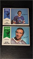 2 1974 75 OPC WHA Hockey Cards B