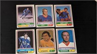 6 1975 76 OPC WHA Hockey Cards B