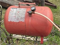 Red Sears Air Compressor Tank UNTESTED