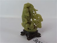 Soapstone Carving of Animals at Play - 3.5" Tall