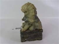 Stone Carved Foo Dog - 5.5" Tall