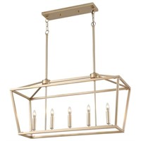 KEESFU Modern Farmhouse Chandelier for Dining