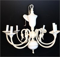 Vintage white shabby chandelier