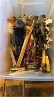 Tote of Wooden Clogger Dolls