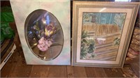 Framed Floral Art and Shadow Boxes