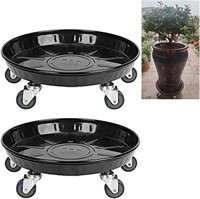 Plant Caddy with Wheels 16 Inches Metal Heavy