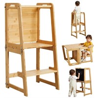 4-in-1 Standing Tower for Toddlers and Kids 1-6