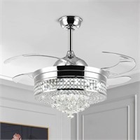 LED CEILING FAN WITH CRYSTAL LIGHT