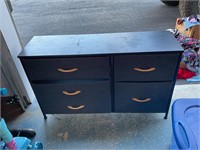 Small dresser with fabric drawers