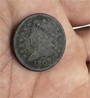 1809 Classic Head Half Cent Coin