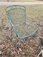 Vintage Green Metal Chair