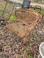 Vintage Iron Barrel Chair