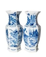 Chinese Kangxi Style Porcelain Vases