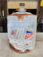 Small vintage metal gas can.