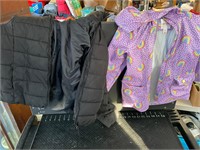 Two girls coats XL and 4T