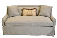 Hickory White Curved Back Sofa