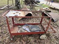 Vintage Metal Wagon Cart