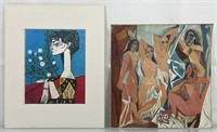 2 Picasso prints "Jacqueline w/  Flowers" &