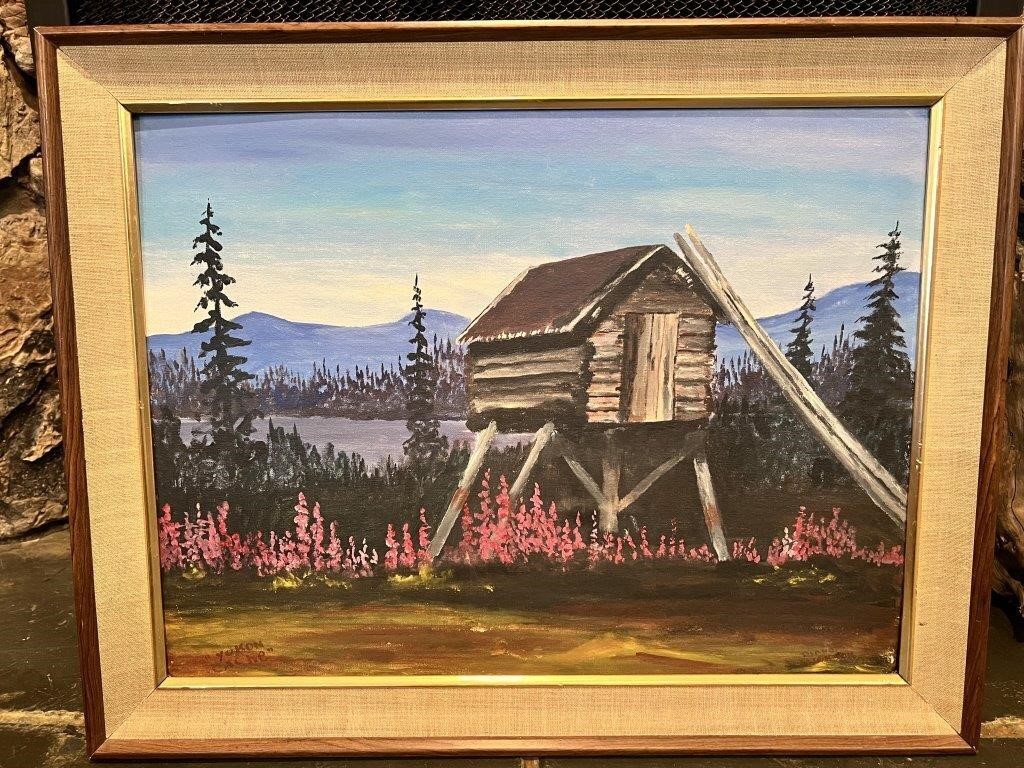 "Yukon Cache"; Diane Erickson Original Painting