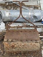Large HEAVY Cast Metal Roller with Spikes