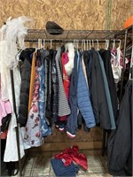 Clothing Rack with Lots of Clothes