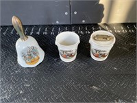 Japan Bell, lighter and ashtray cups