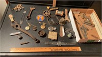 ASSORTED ITEMS, WRENCHES, WATCHES, MINIATURE