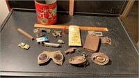 VINTAGE DRAWER HANDLES, HAMMER HEAD, BIBLE AND