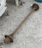 Small trailer axle