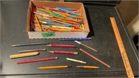ASSORTED PENS AND PENCILS