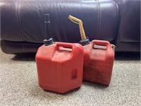 2 TWO GALLON GAS CANS