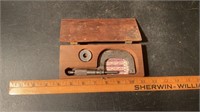 L.S. STARRETT CO MICROMETER NO. 47 in wooden box