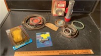 ASSORTED WIRE and FLASHLIGHT