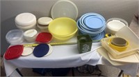 Plastic Storage Containers including Tupperware