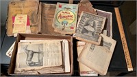 ASSORTED VINTAGE PAPER GOODS - ALMANAC FROM