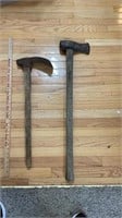 VINTAGE AXE AND HOE