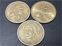 2000-P Sacajawea, George Washington Dollar Coins