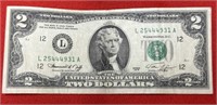 1976 U.S. Two Dollar Federal Reserve Note