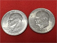 1971 Ike Dollar Coins