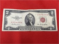 1953 Two Dollar Red Seal U.S. Note A02784390A