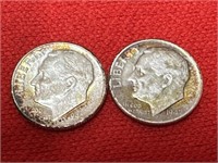 1946 & 1947 Roosevelt Silver Dimes