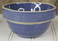 5" Blue Stoneware Dough Mixing Bowl