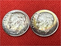 1951 & 1952-S Roosevelt Silver Dimes