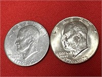 Ike Bicentennial Dollar Coins