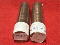 1961-D & BU 1962-P Penny Rolls