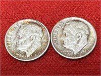 1946 & 1949-S Roosevelt Silver Dimes