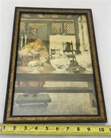 Framed Goldilocks and the 3 Bowls 1900’s , 10 x