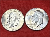 Ike Bicentennial Dollar Coins
