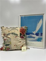 Boho Fabric Pillow & Eric Holch Print Picture